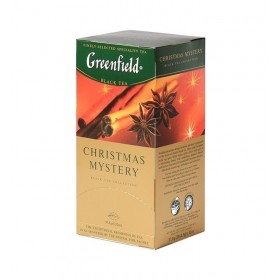 Чай Greenfield Christmas Mystery (Кристмас Мистери), черный, 25 пакетиков