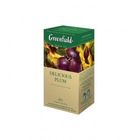 Чай Greenfield Delicious Plum (Делишес Плам), черный, 25 пакетиков