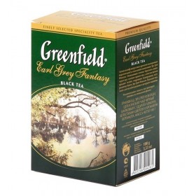 Чай Greenfield Earl Grey Fantasy (Эрл Грей Фэнтази), черный, листовой, 100 г