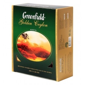 Чай Greenfield Golden Ceylon (Голден Цейлон), черный, 100 пакетиков