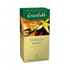 Чай Greenfield Greenfield Vanilla Wave, черный, 25 пакетиков