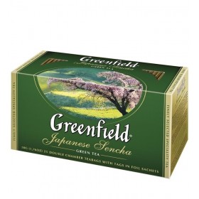 Чай Greenfield Japanese Sencha (Джапаниз Сенча), 25 пакетиков, зеленый