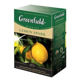 Чай Greenfield Lemon Spark (Лемон Спарк), черный, листовой, 100 г