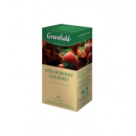 Чай Greenfield Strawberry Gourmet (Строуберри Гурмэ), черный, 25 пакетиков