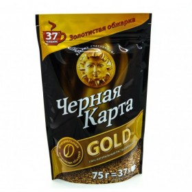 Кофе Черная Карта Gold, пакет, 75 гр