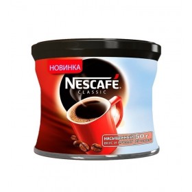 Кофе NESCAFE Classic растворимый, 50г, жестяная банка