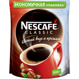 Кофе растворимый Nescafe Classic 500, пачка