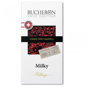 Bucheron village creamy milk, raspberry 100 gr