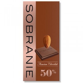 Sobranie темный шоколад с миндалем 90 gr